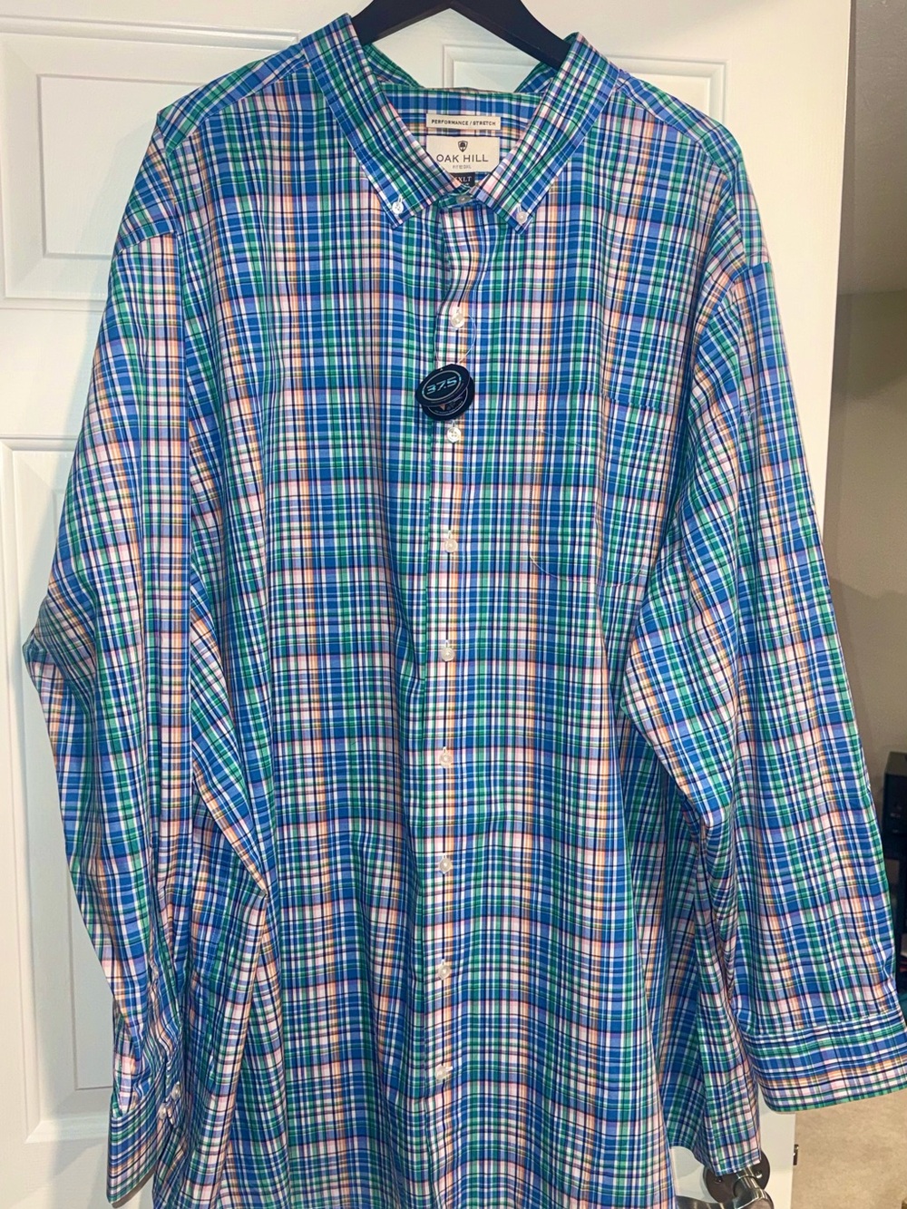 Oak Hill Blue & Green Plaid Button-Down Shirt